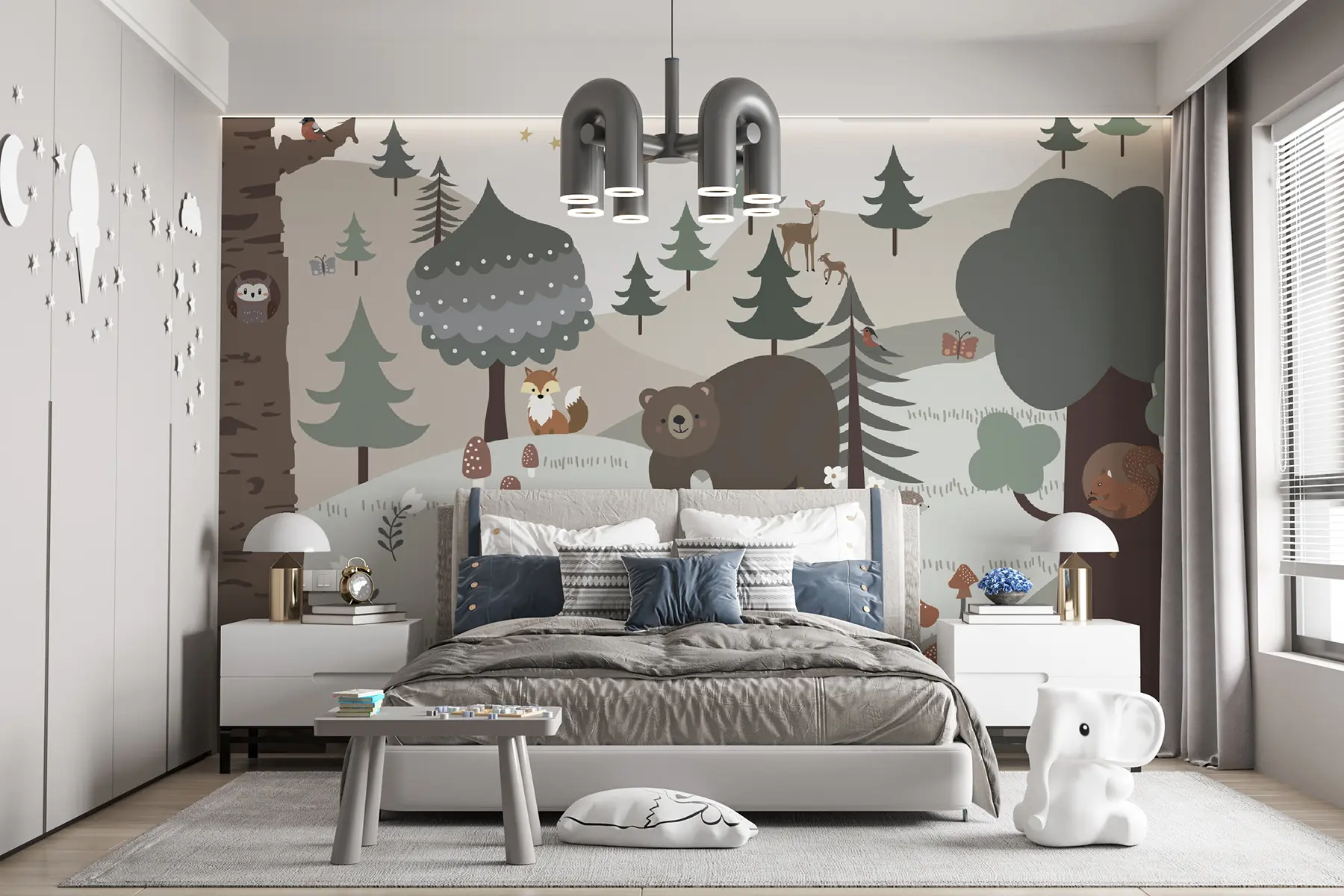Papier peint Animaux dans la forêt u95366
