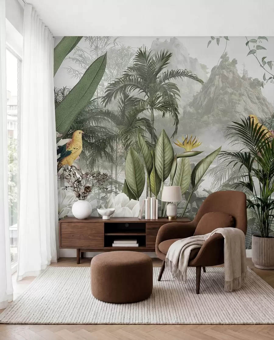 Papier peint jungle tropicale u95396