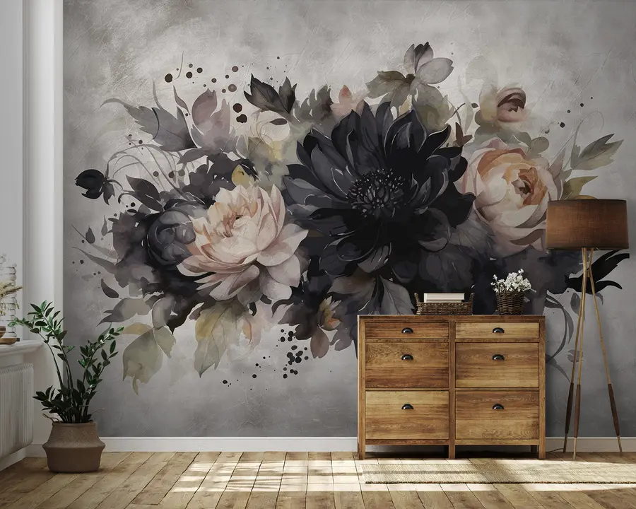 Papier peint Belles fleurs u95409