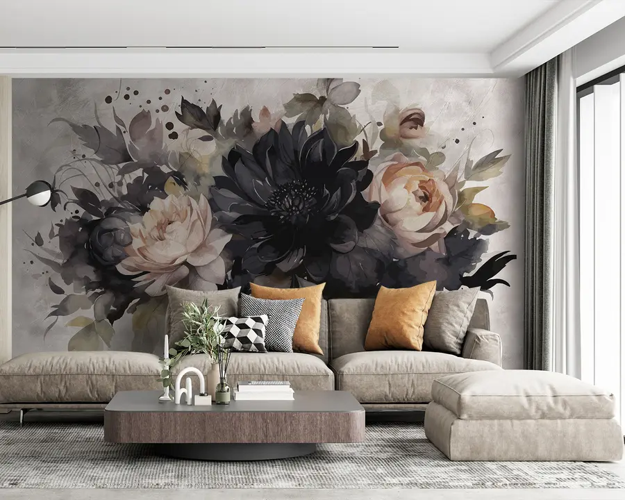 Papier peint Belles fleurs u95409