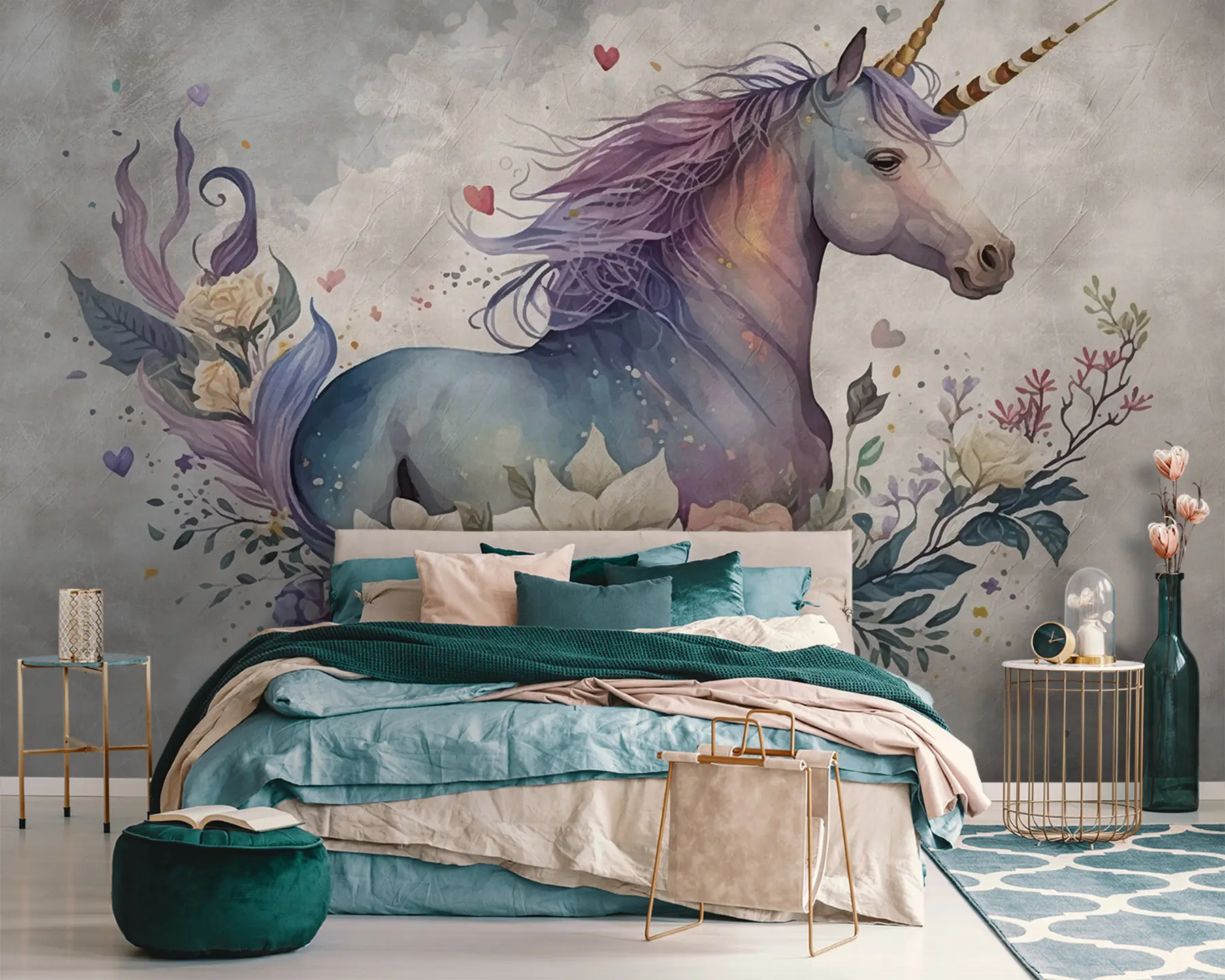 Papier peint Licorne u95411
