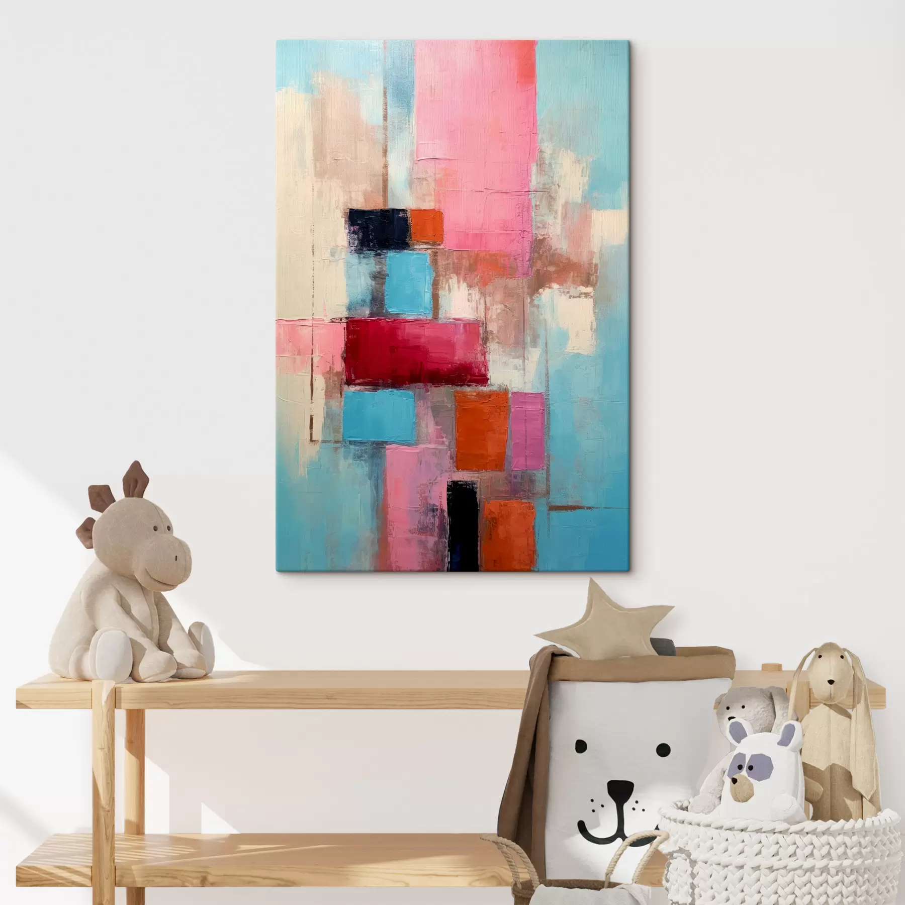 Tableau Marron, peinture et rectangle s34182