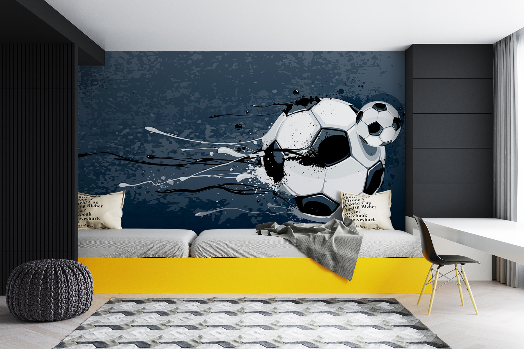 Poster, affiche Football Soccer Silhouette | Cadeaux et merch