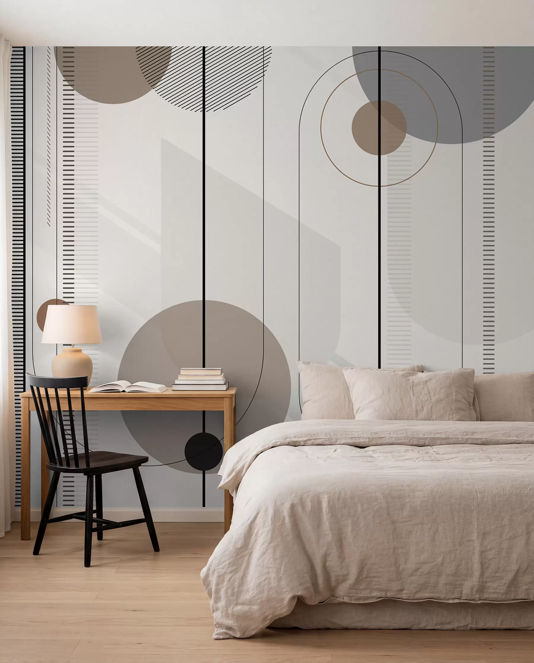 Papier peint Cercles suspendus u95379
