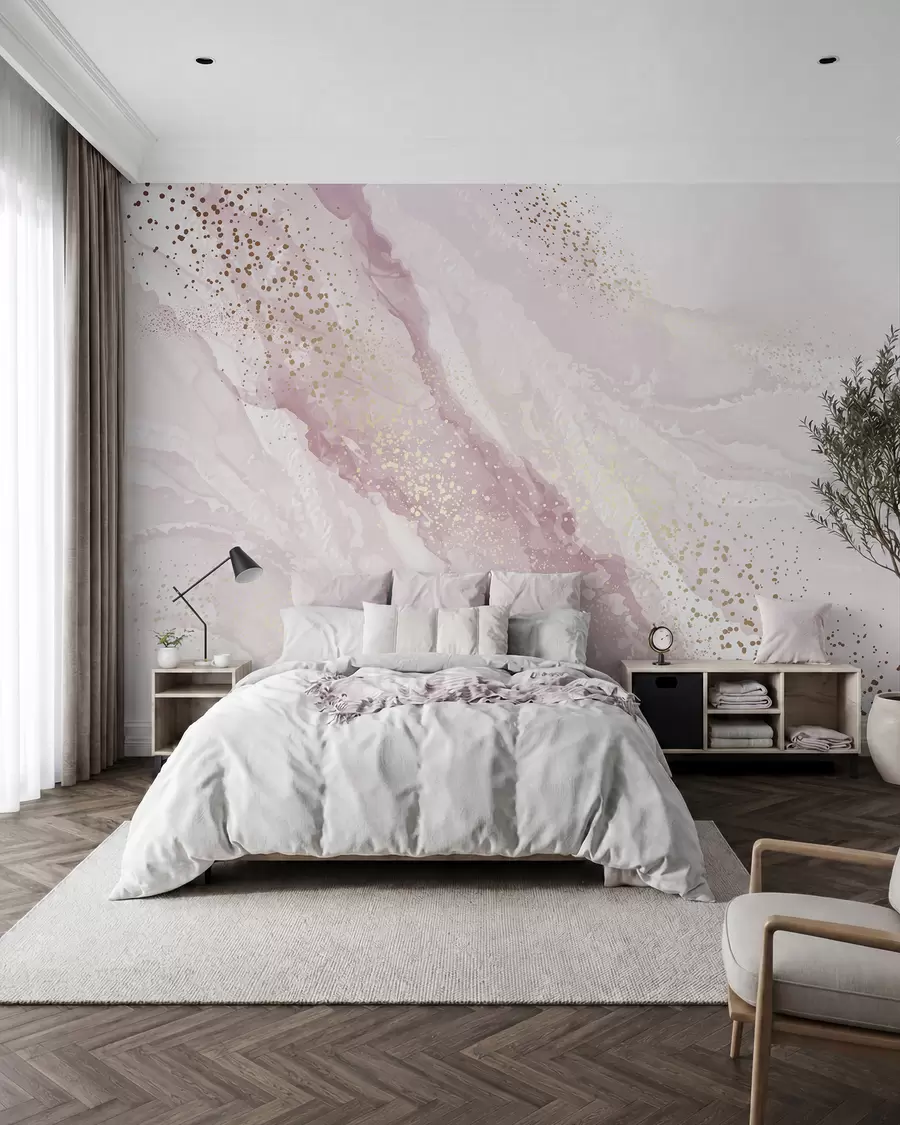 Papier peint Voile de quartz rose u95846