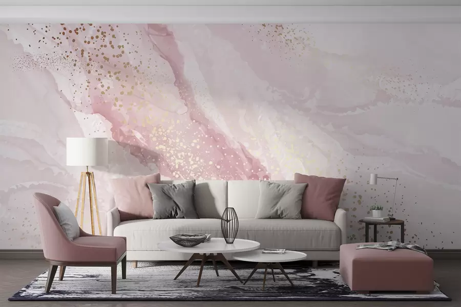 Papier peint Peinture abstraite, imitation de la surface marbrée de la pierre u95846