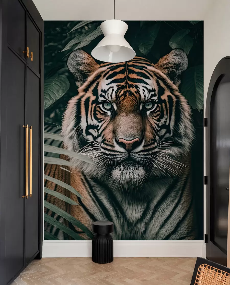 Papier peint Tigre dans la forêt tropicale u95619