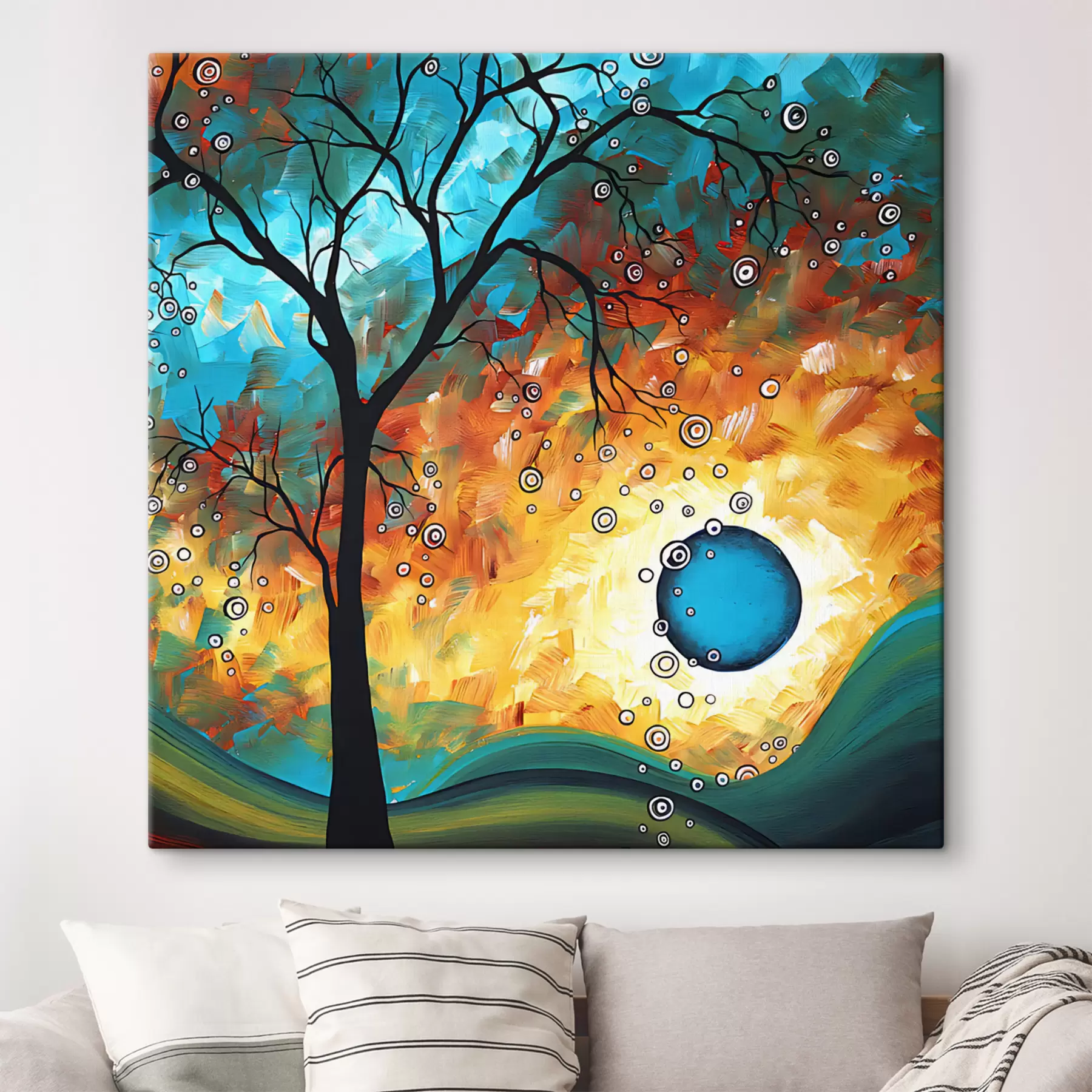 Tableau Lumière, nature et liquide s34434