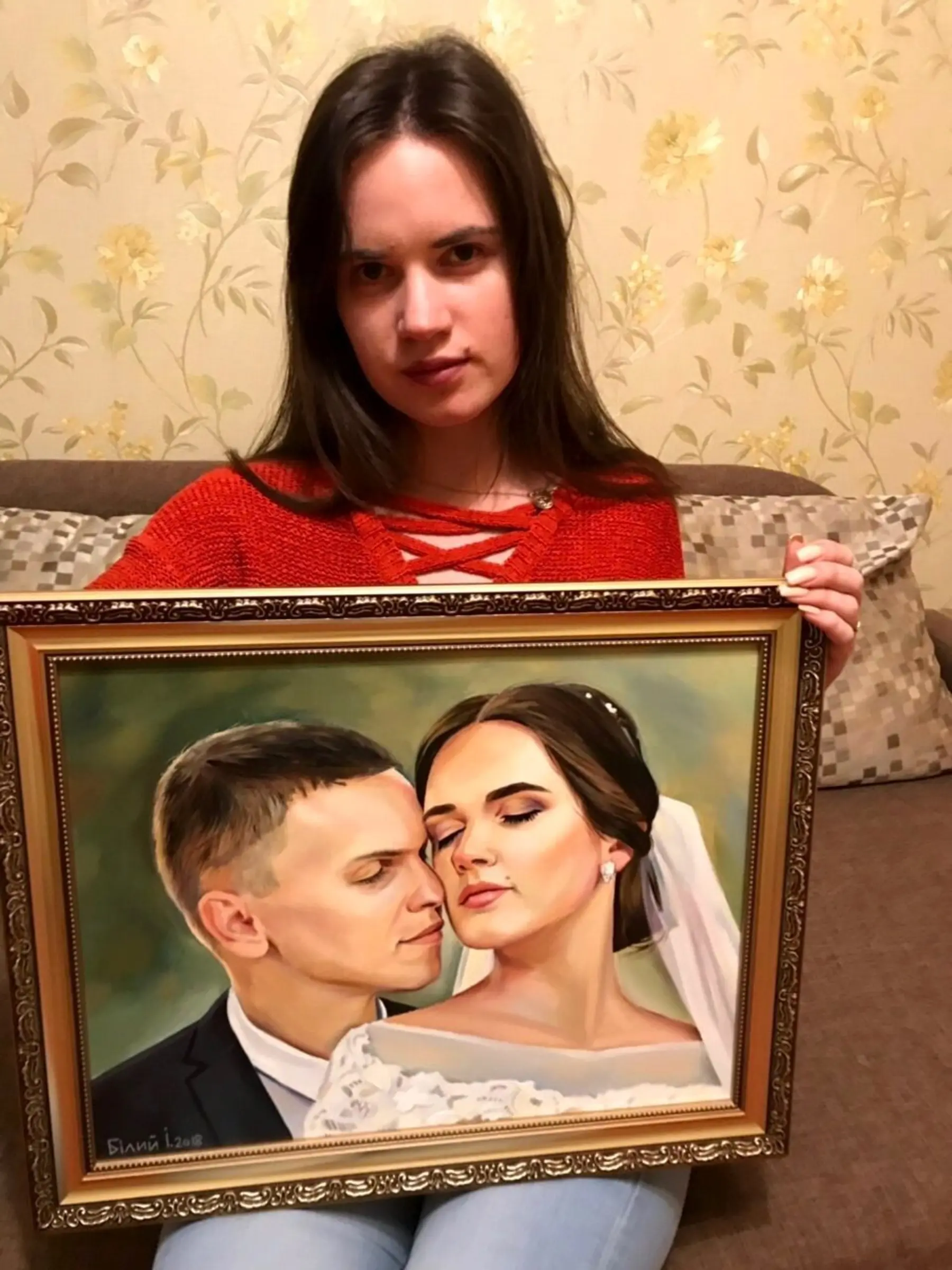 Tableau Portrait sur toile s34644