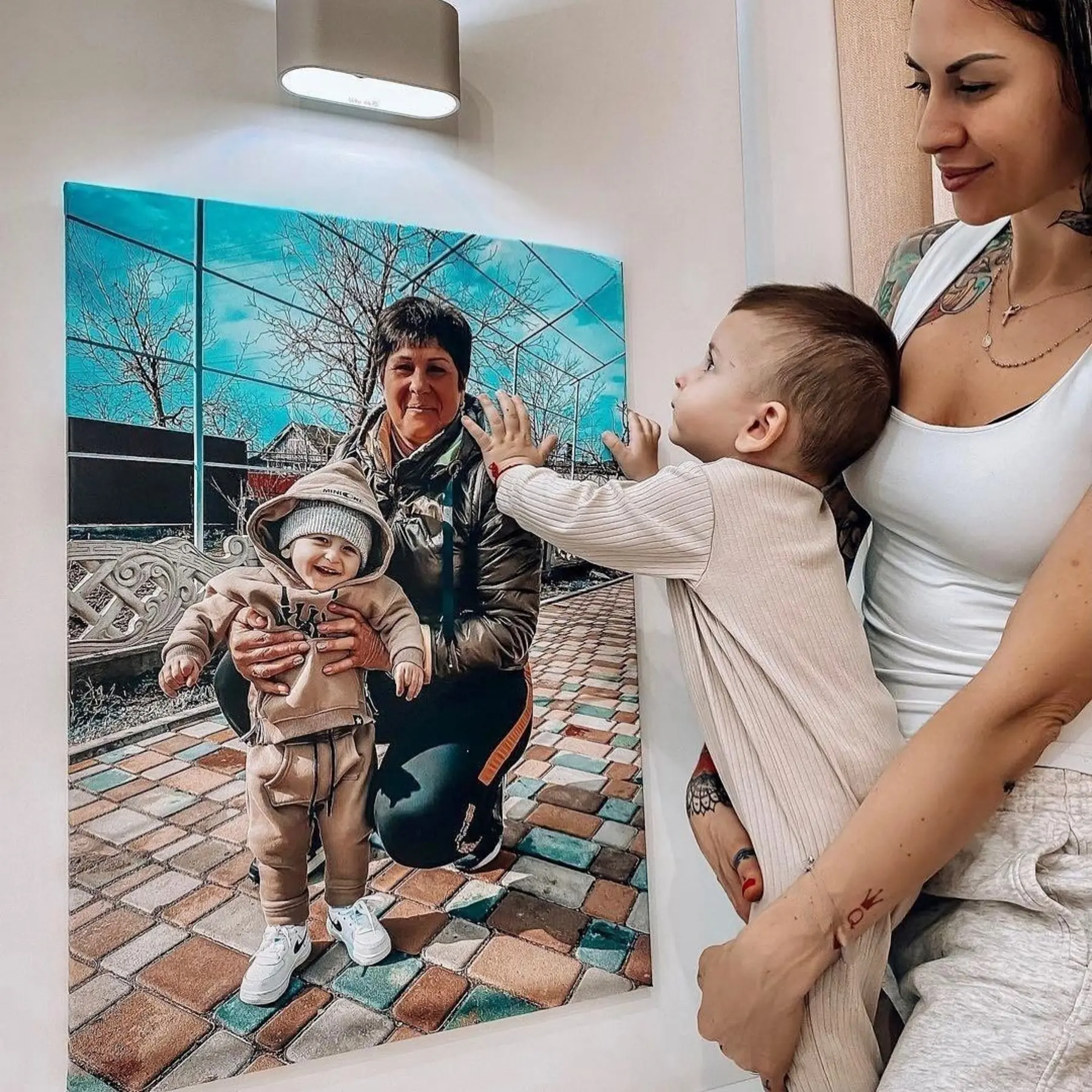 Tableau Portrait sur toile s34694