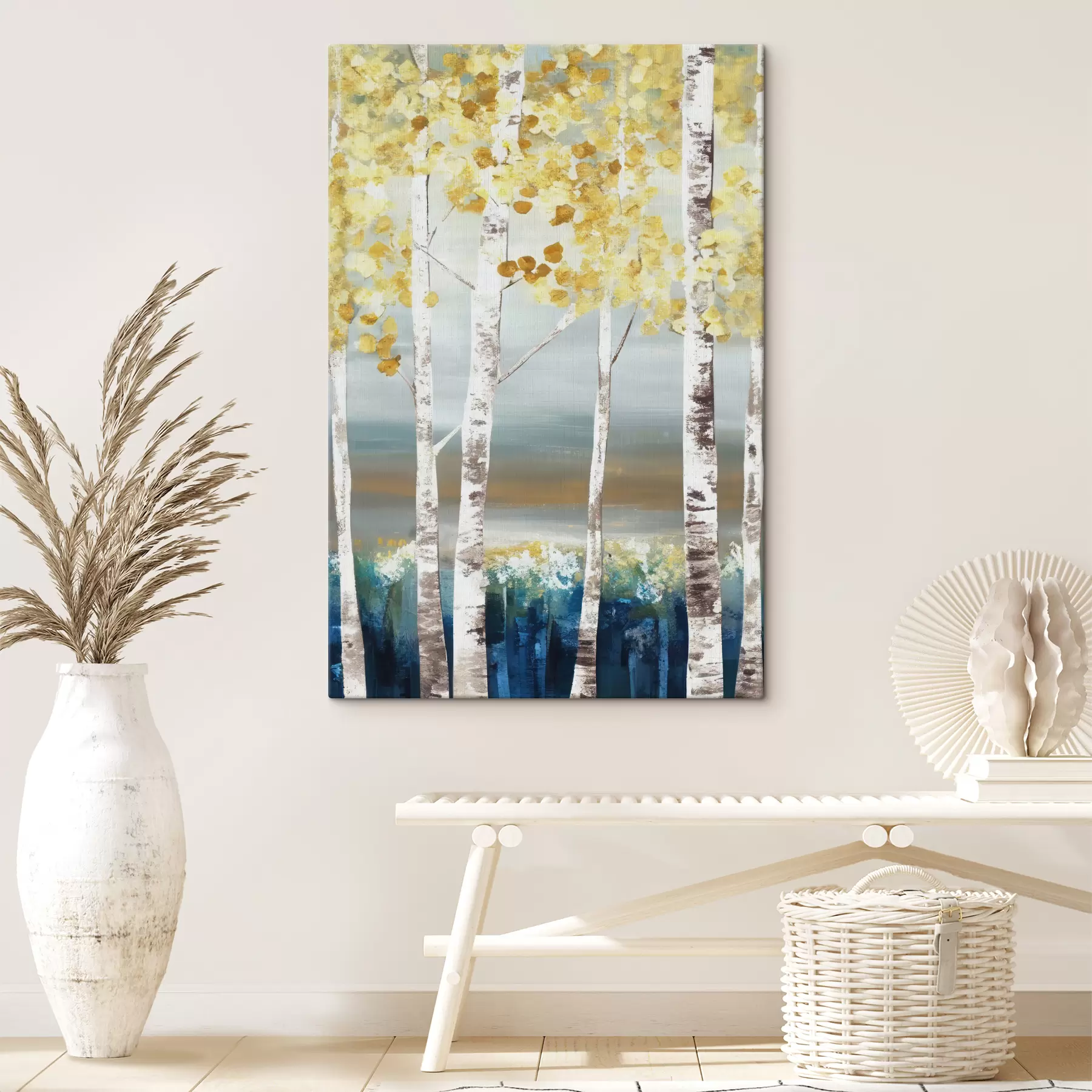 Papier peint Nature, bleu et personnes dans la nature s34602