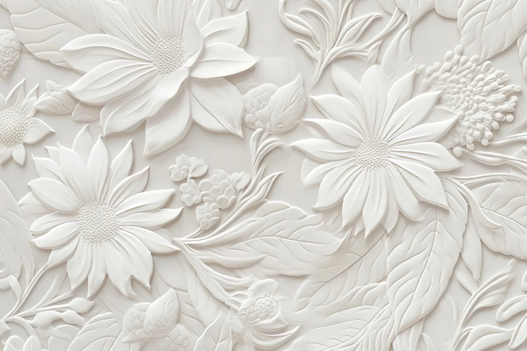 Papier peint fleurs en 3D u96695