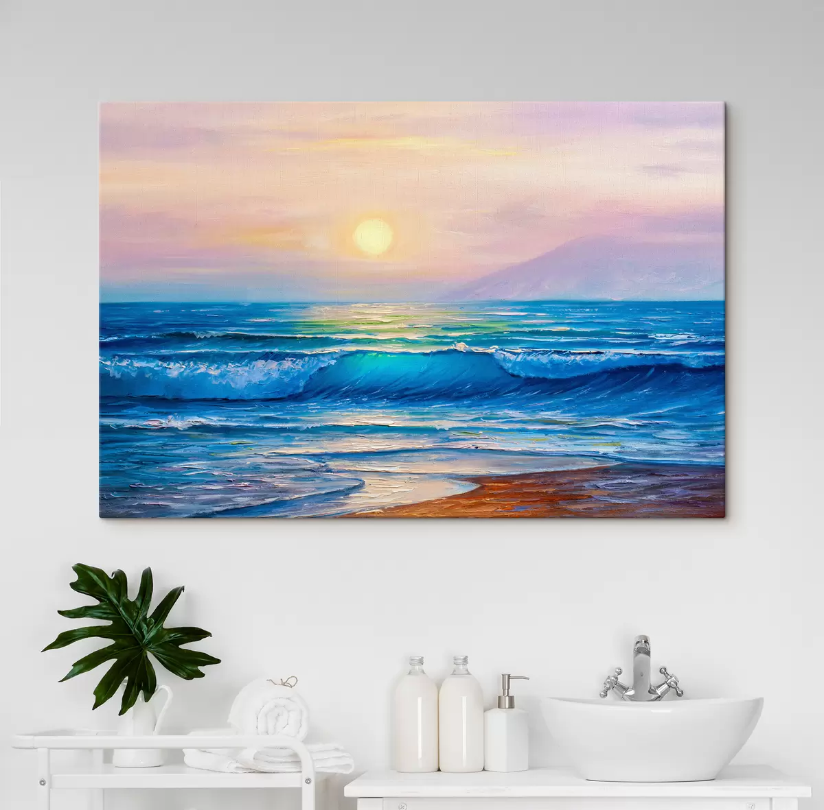 Tableau Eau, nuages et ciel s35378