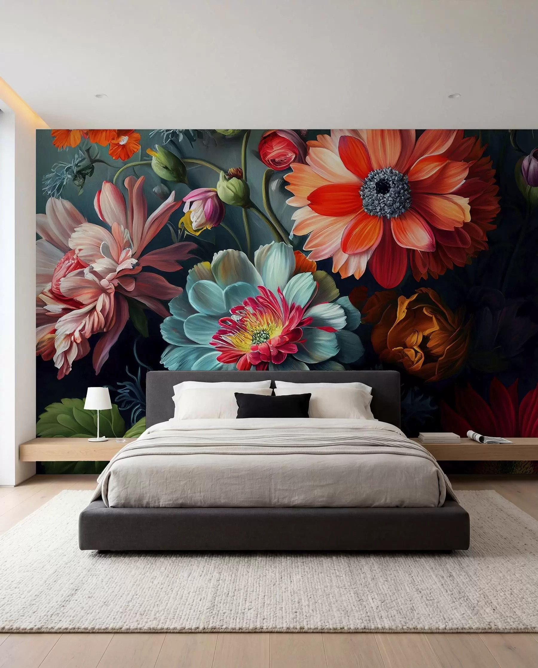 Papier peint Éclaboussure florale u96631