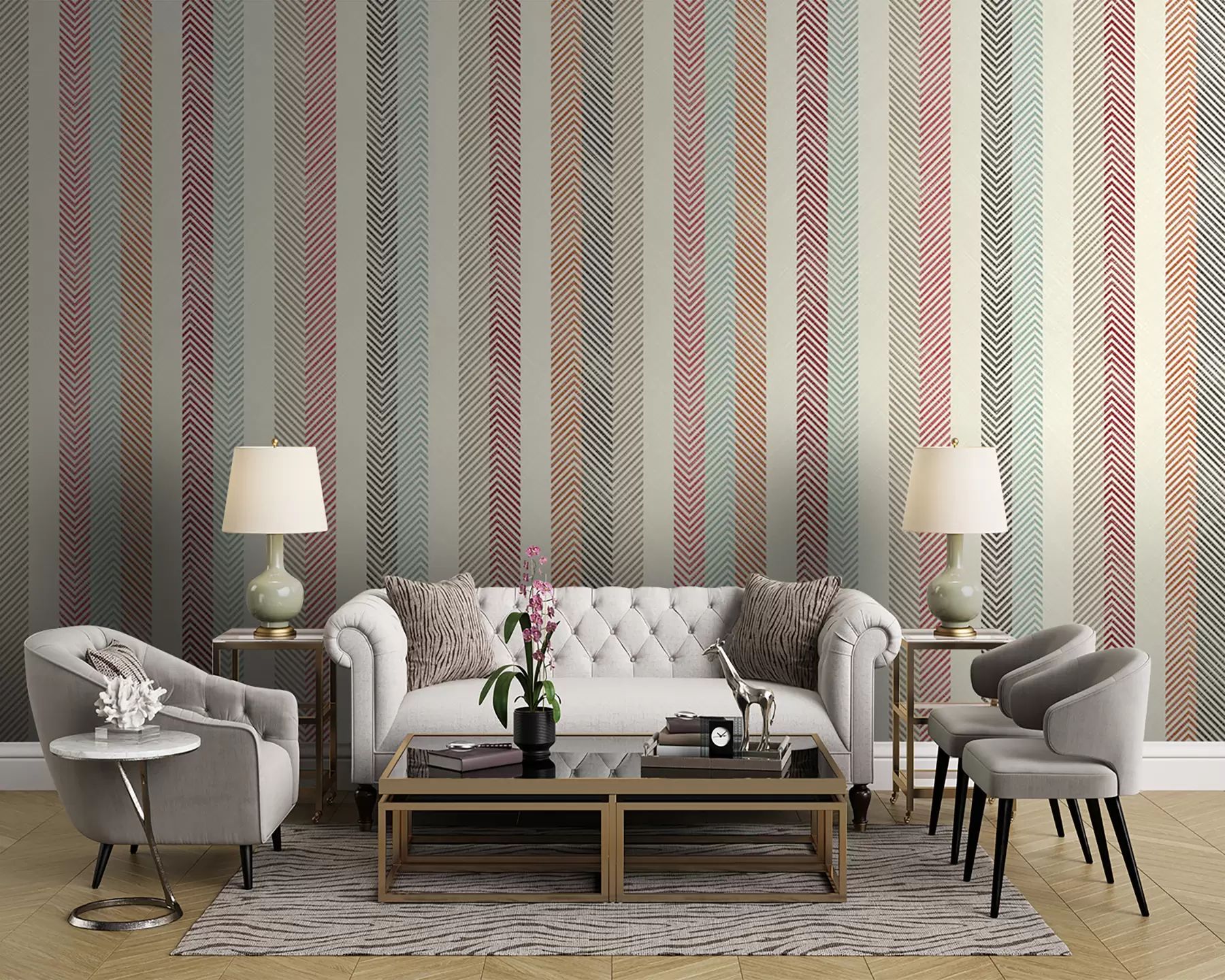 Papier peint motif rayé u96798