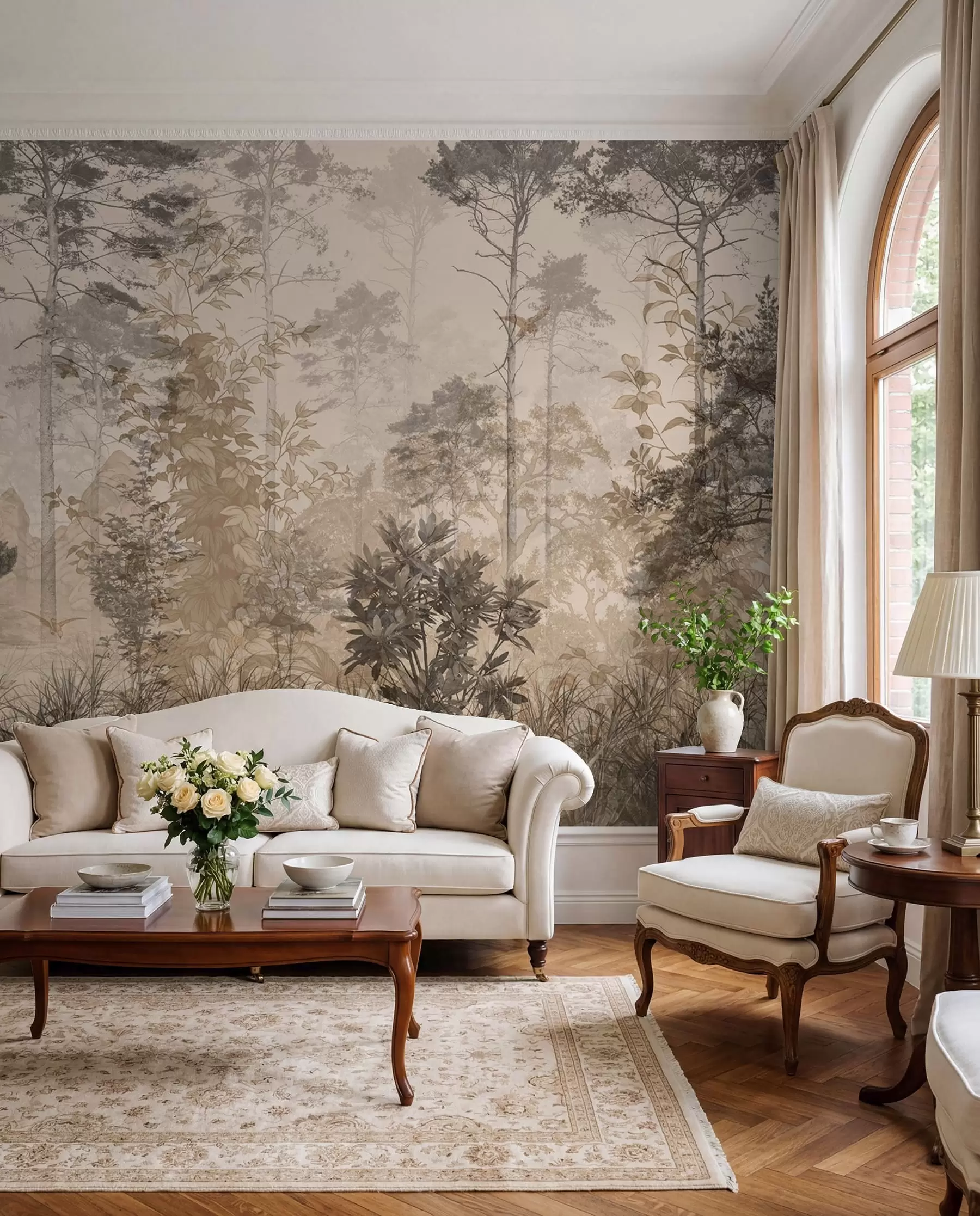 Papier peint Forêt dans un style grunge u97057