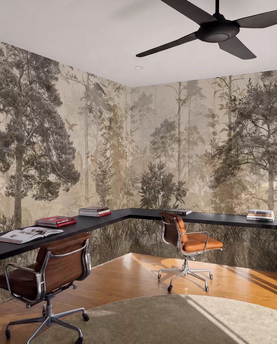 Papier peint Forêt dans un style grunge u97057