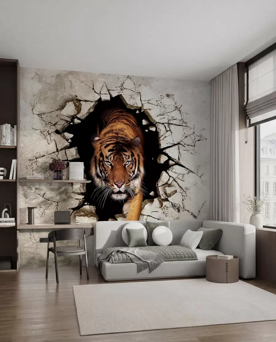 Papier peint tigre 3D u97031