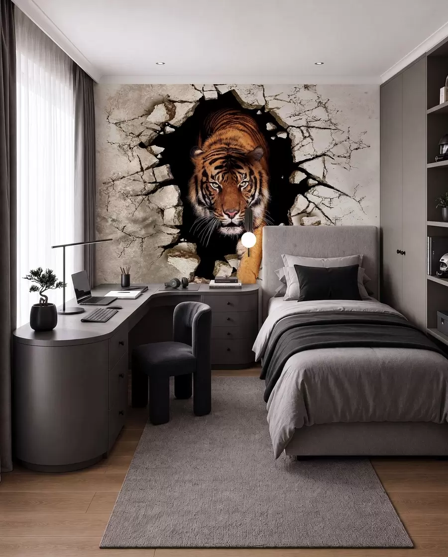 Papier peint tigre 3D u97031