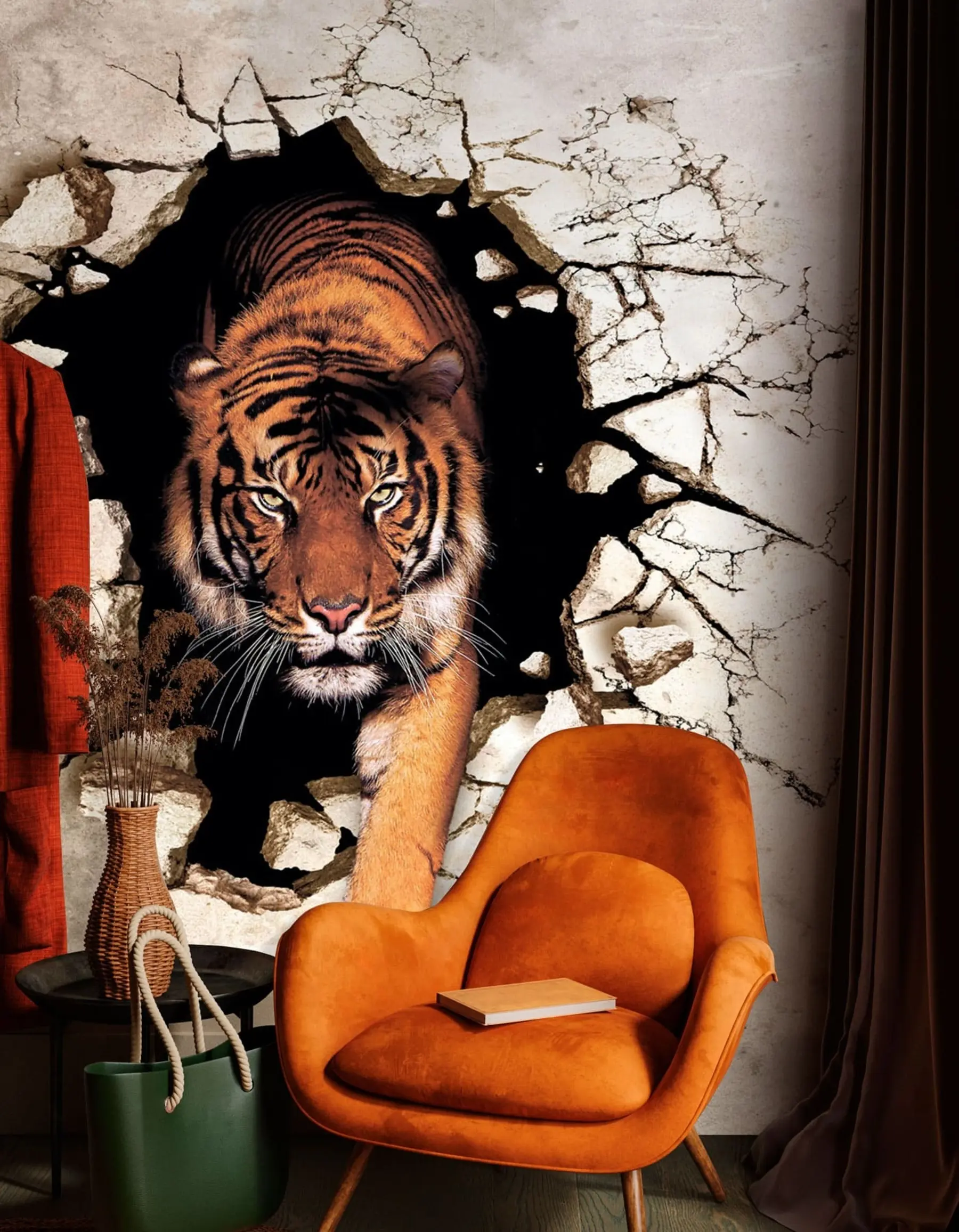 Papier peint tigre 3D u97031
