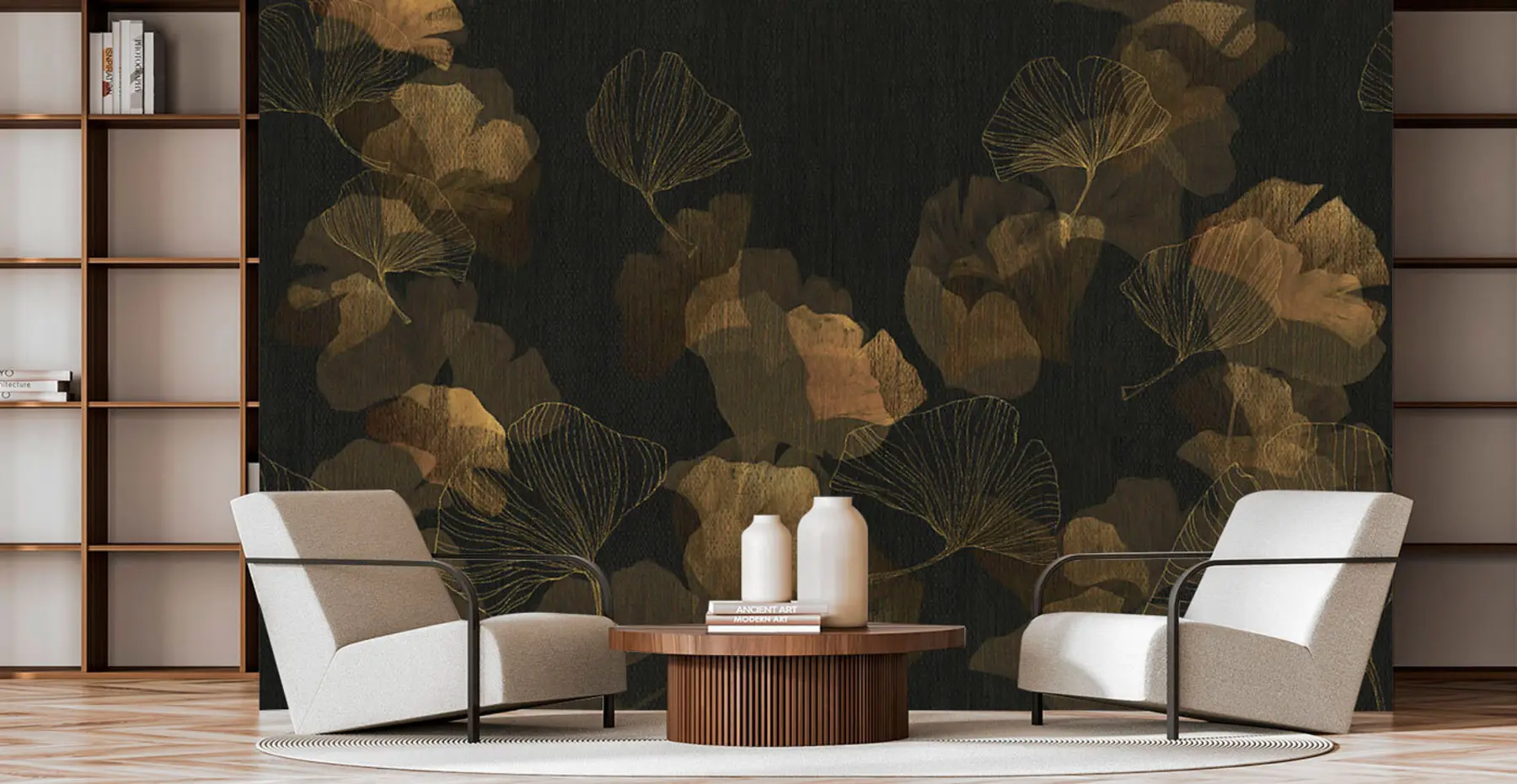 Papier peint Feuilles de ginko populaires u97142