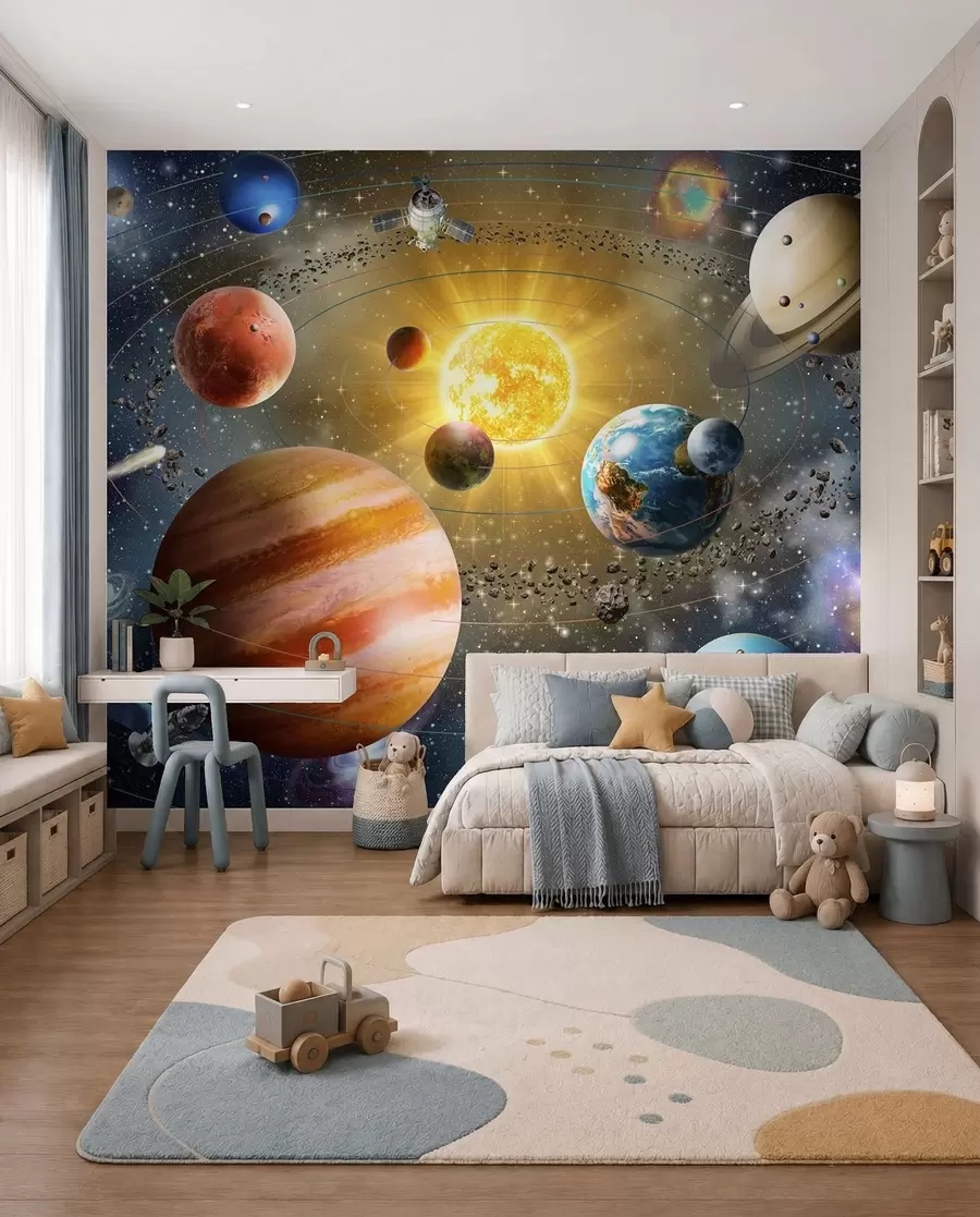 Papier peint Voyage parmi les planètes u97222