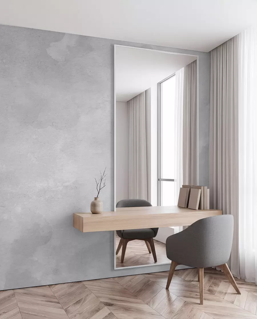 Papier peint Béton gris nuageux u97232