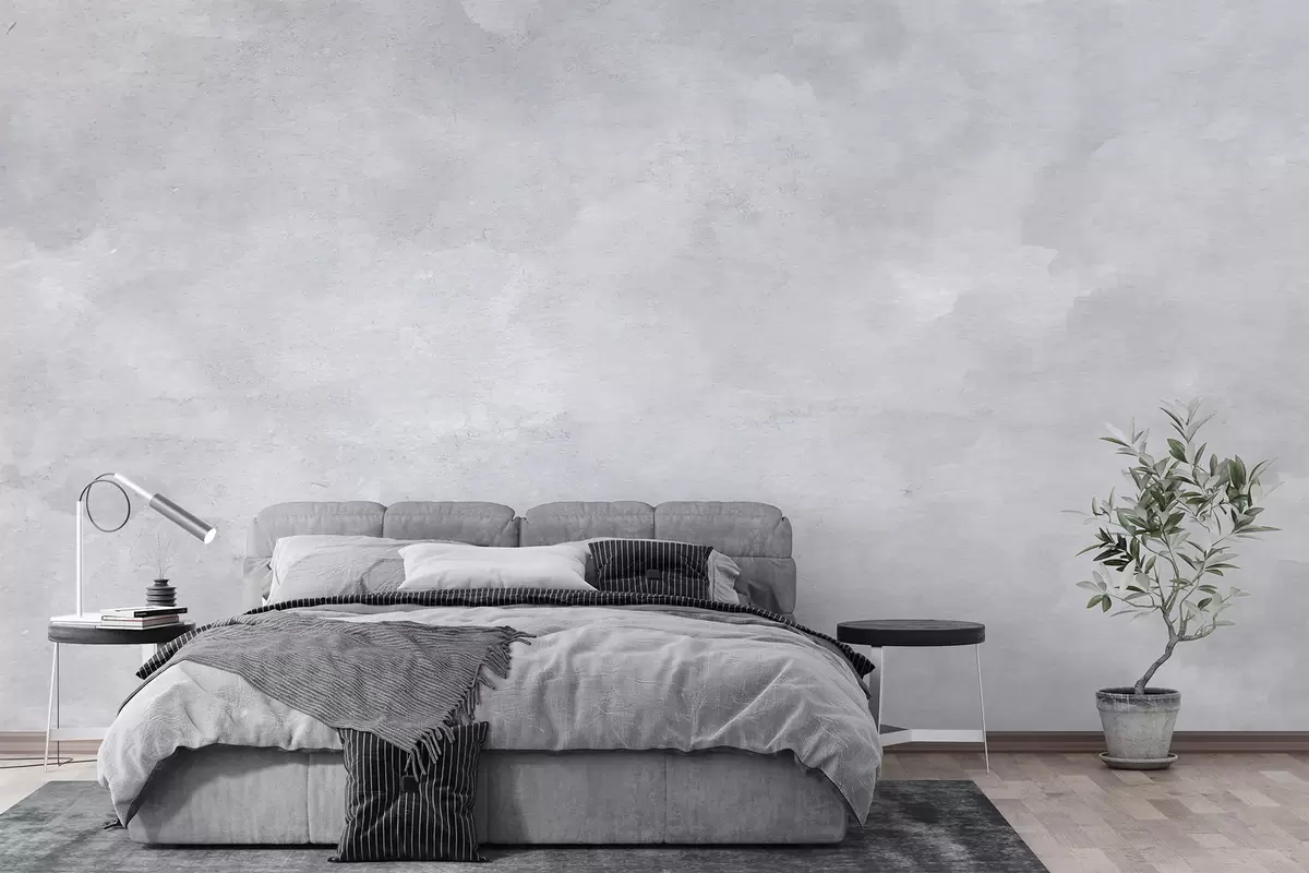 Papier peint Béton gris fumé u97232