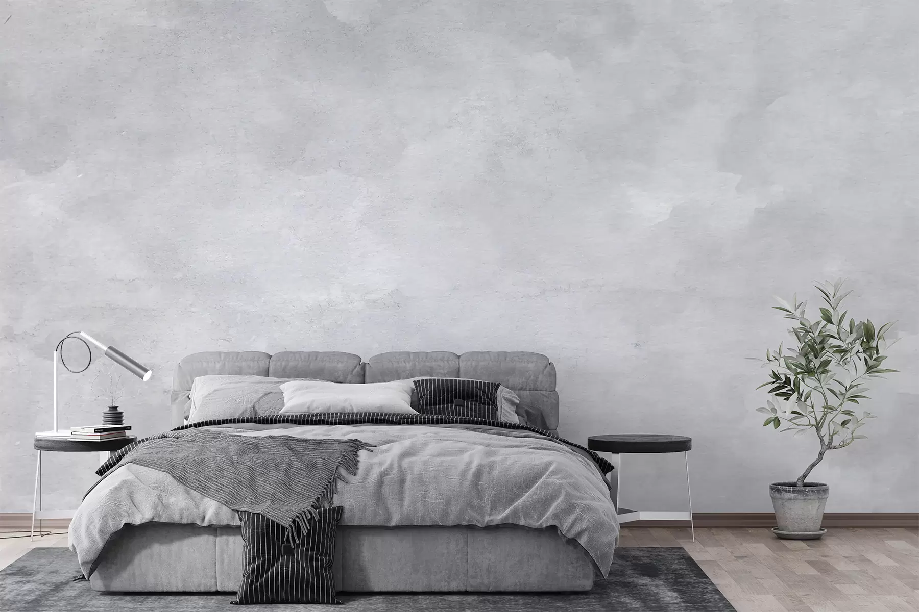 Papier peint Béton gris fumé u97232