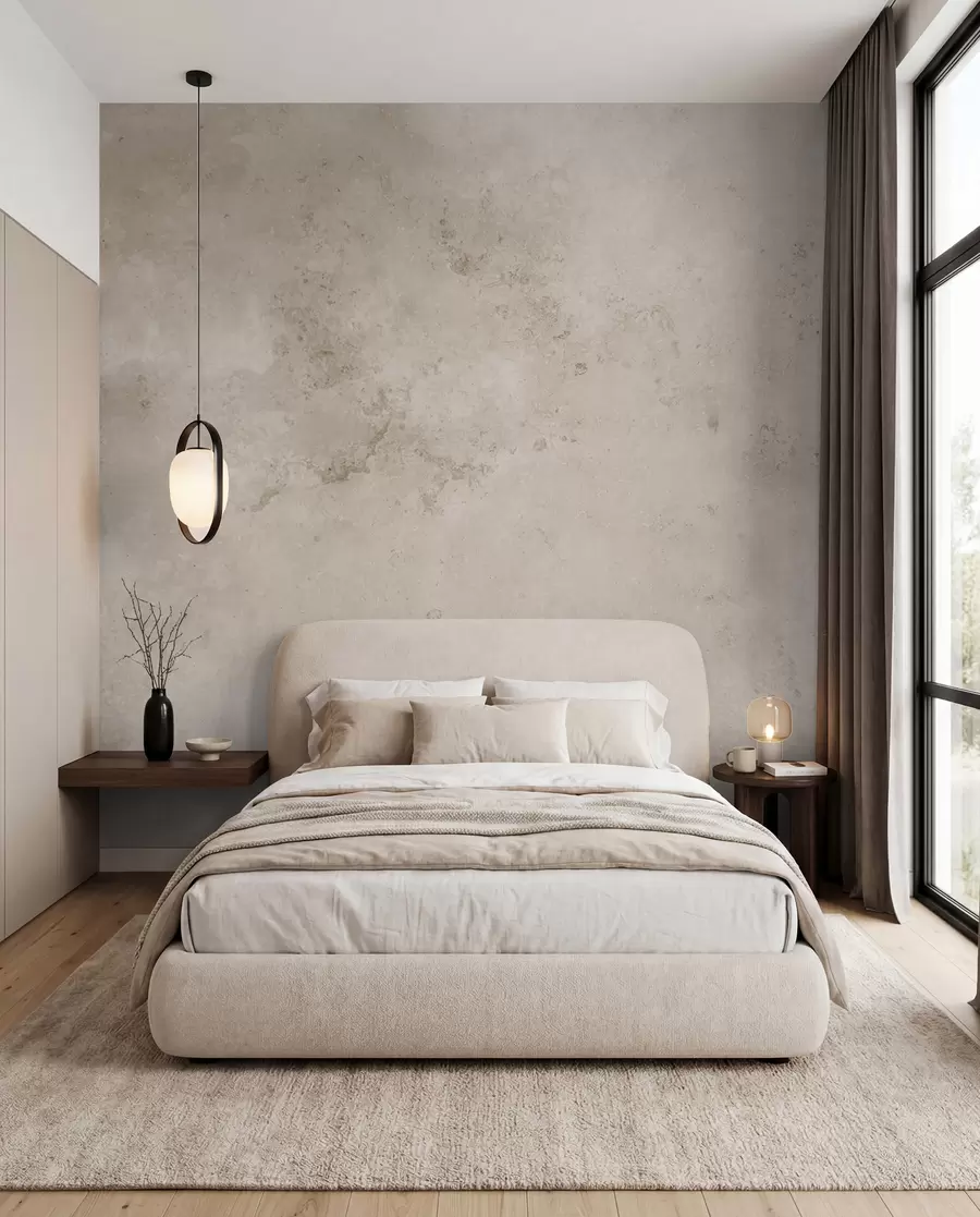 Papier peint Mur en béton beige u97236