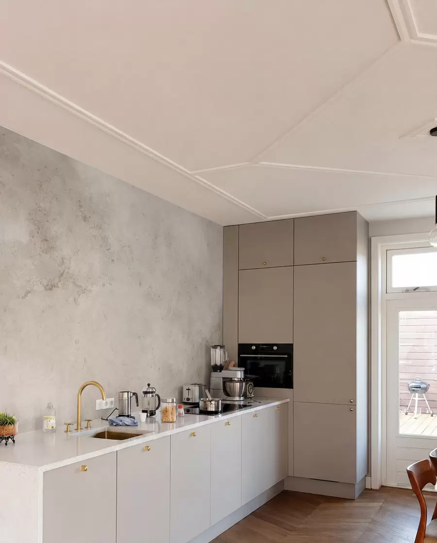 Papier peint Mur en béton beige u97236