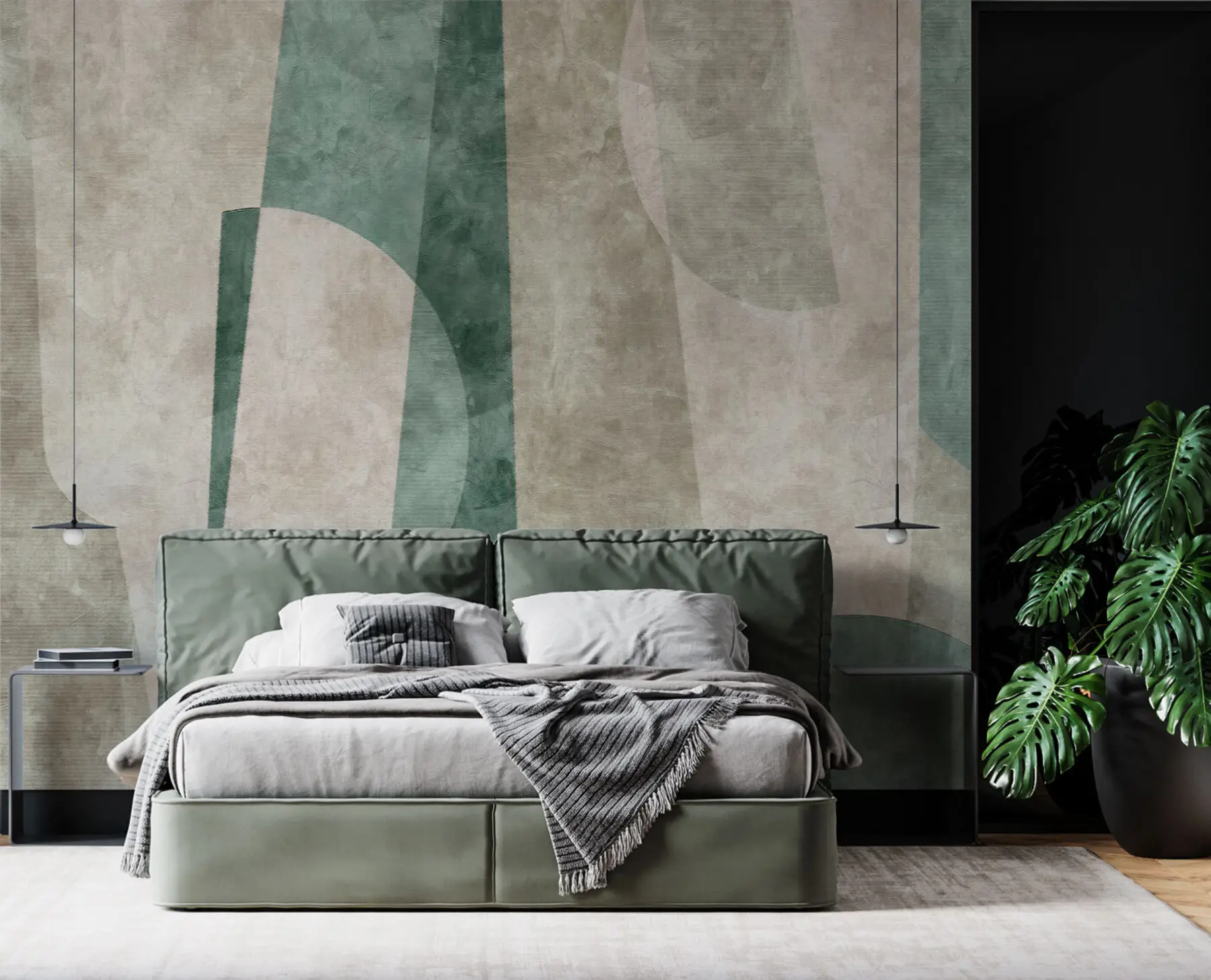 Papier peint Formes géométriques dans le style du loft grunge u97194