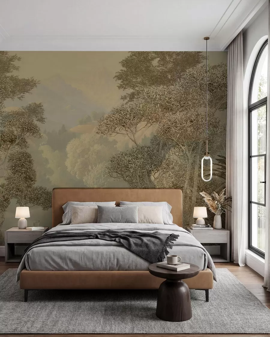 Papier peint Paysage tropical en tapisserie u97403