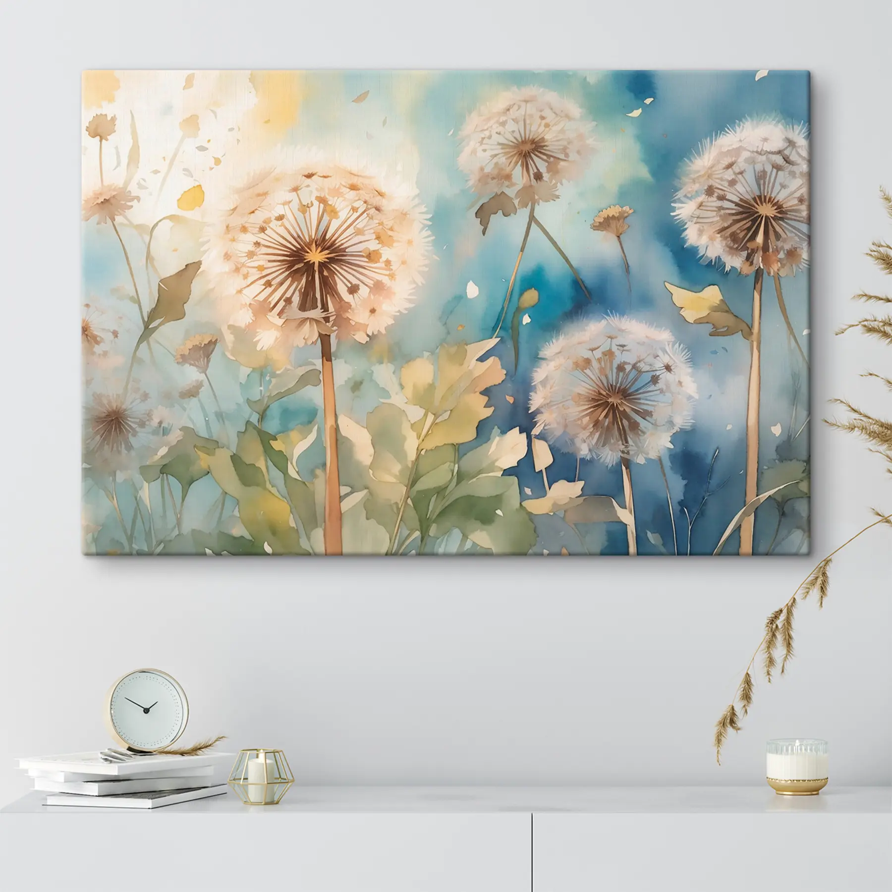 Tableau Des fleurs délicates dansent dans la brise s35839
