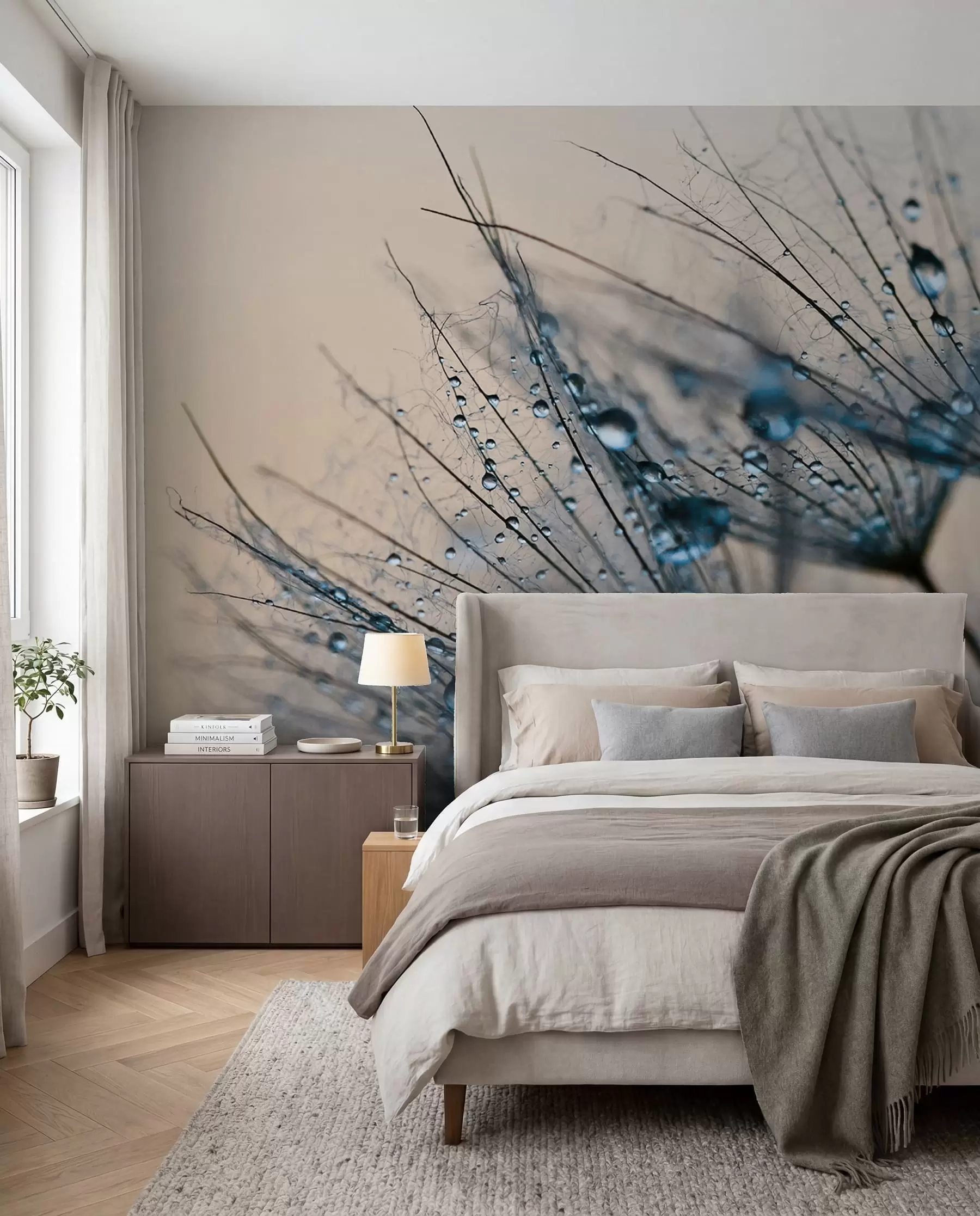 Papier peint Rosée de pissenlit bleue u57557v1