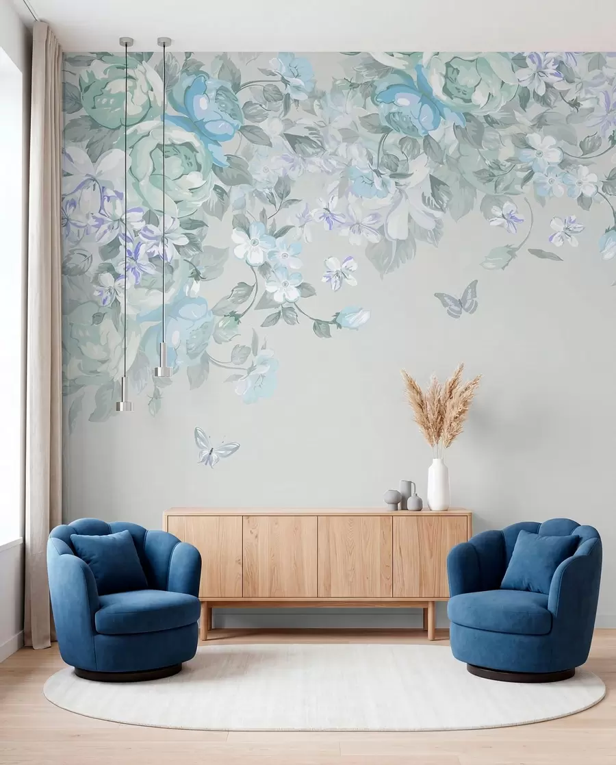 Papier peint Arche du jardin bleu u94295v1