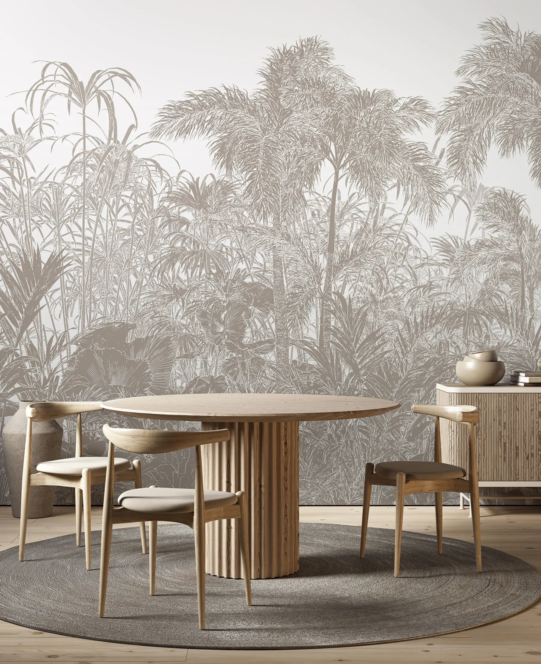 Papier peint Arbres et feuilles tropicaux u96761