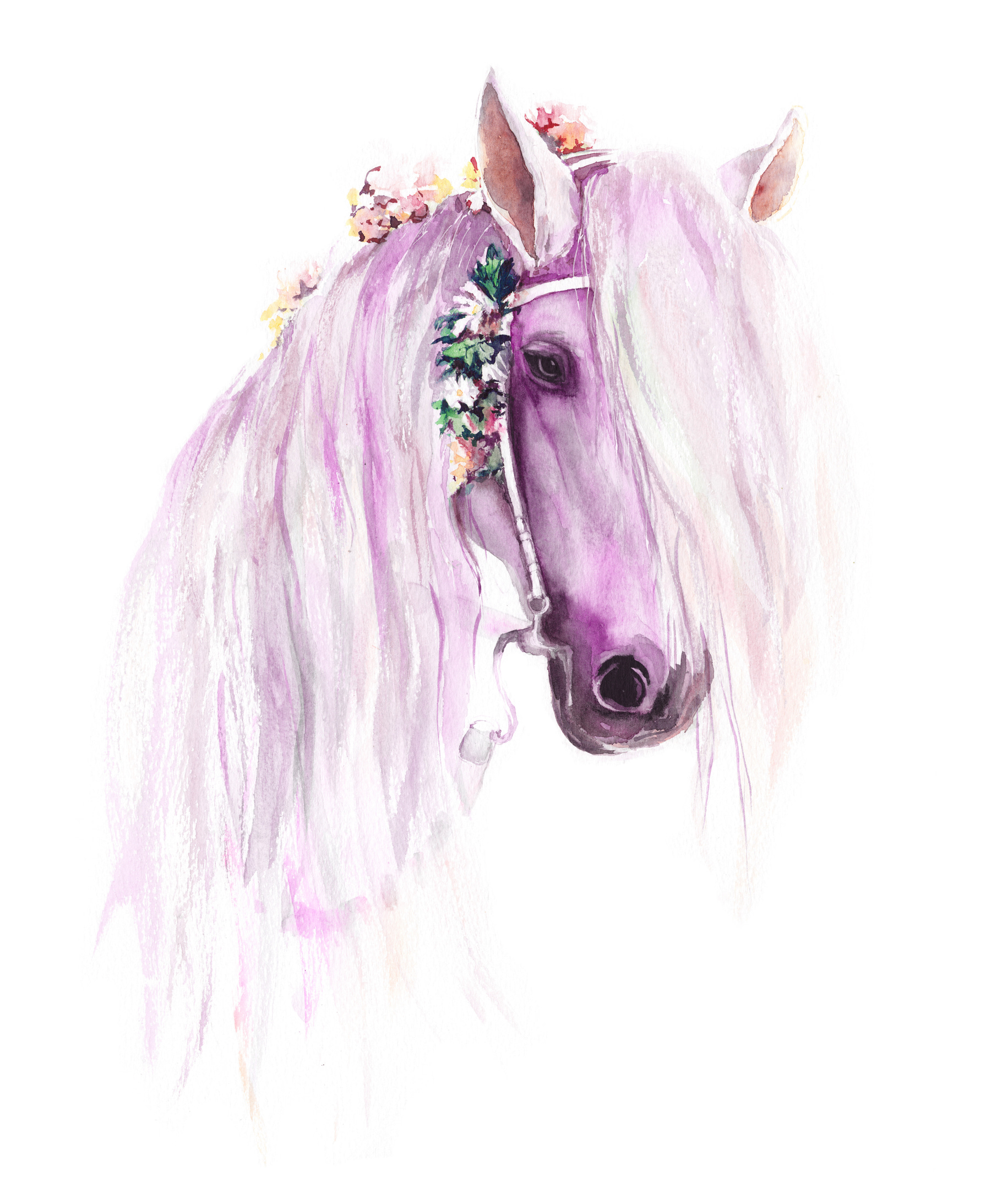 Goldbuch Corbeille à Papier Luna Motif Cheval Rose - 12 L - Chambre Enfant Fille - Fabriquée En Allemagne