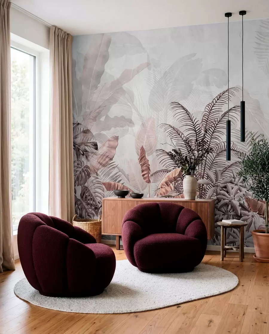 Papier peint Jungle bois de rose u71284v2