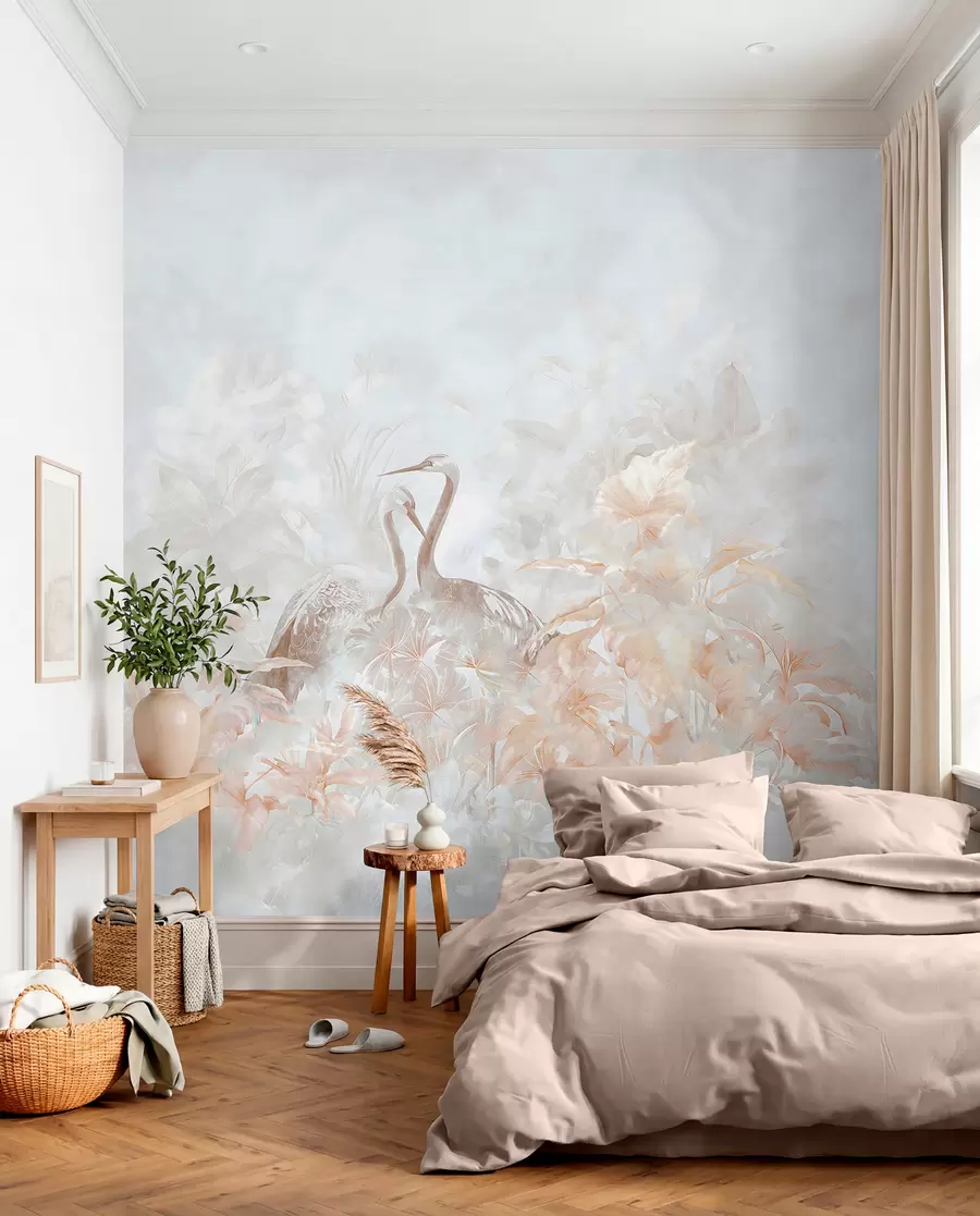 Papier peint Cigognes amoureuses u67508