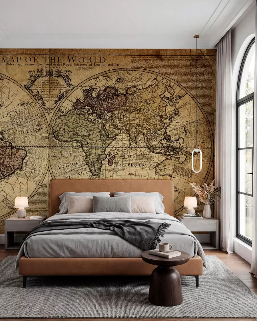 Papier peint Une carte du monde ancienne u18533