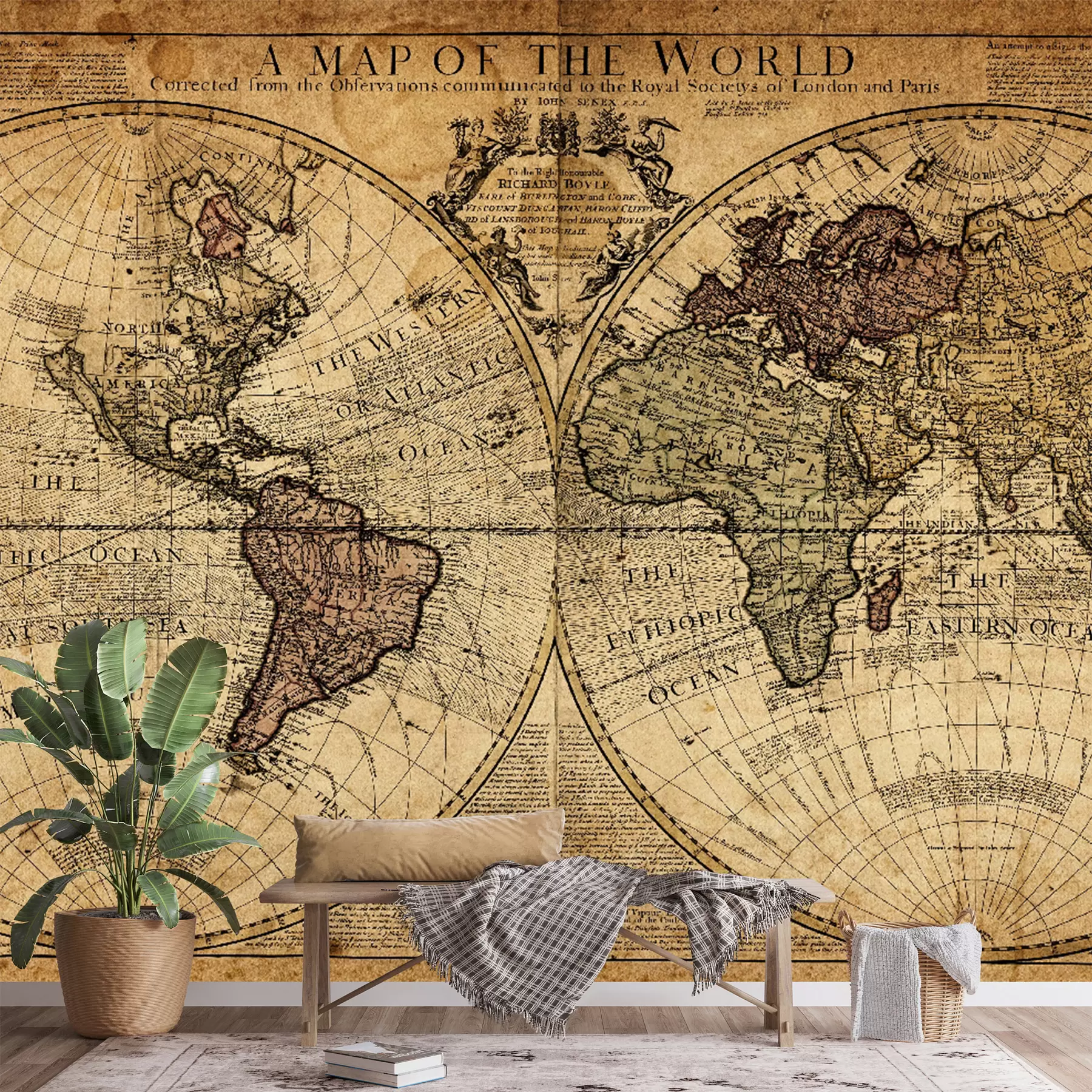 Papier peint Une carte du monde ancienne u18533