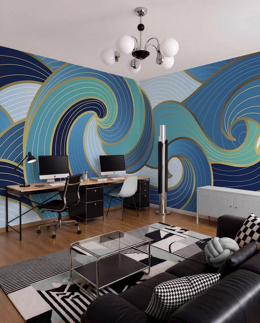 Papier peint Vagues orientales u98590
