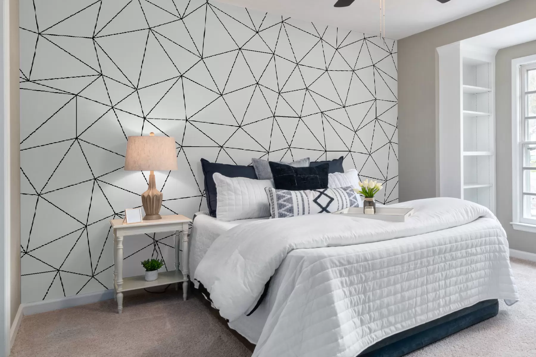 Papier peint Les triangles abstraits minimalistes sont une nouvelle tendance u98560