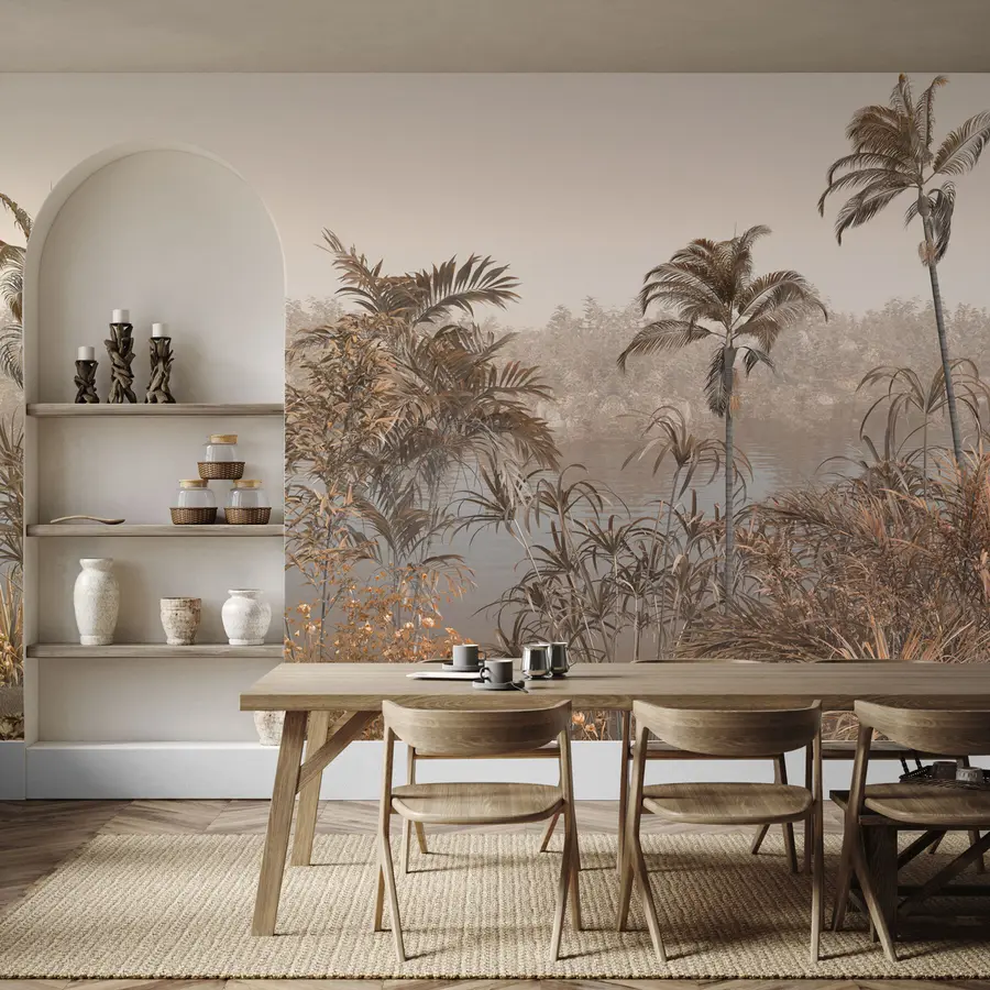 Papier peint Arbres et feuilles tropicaux u98929