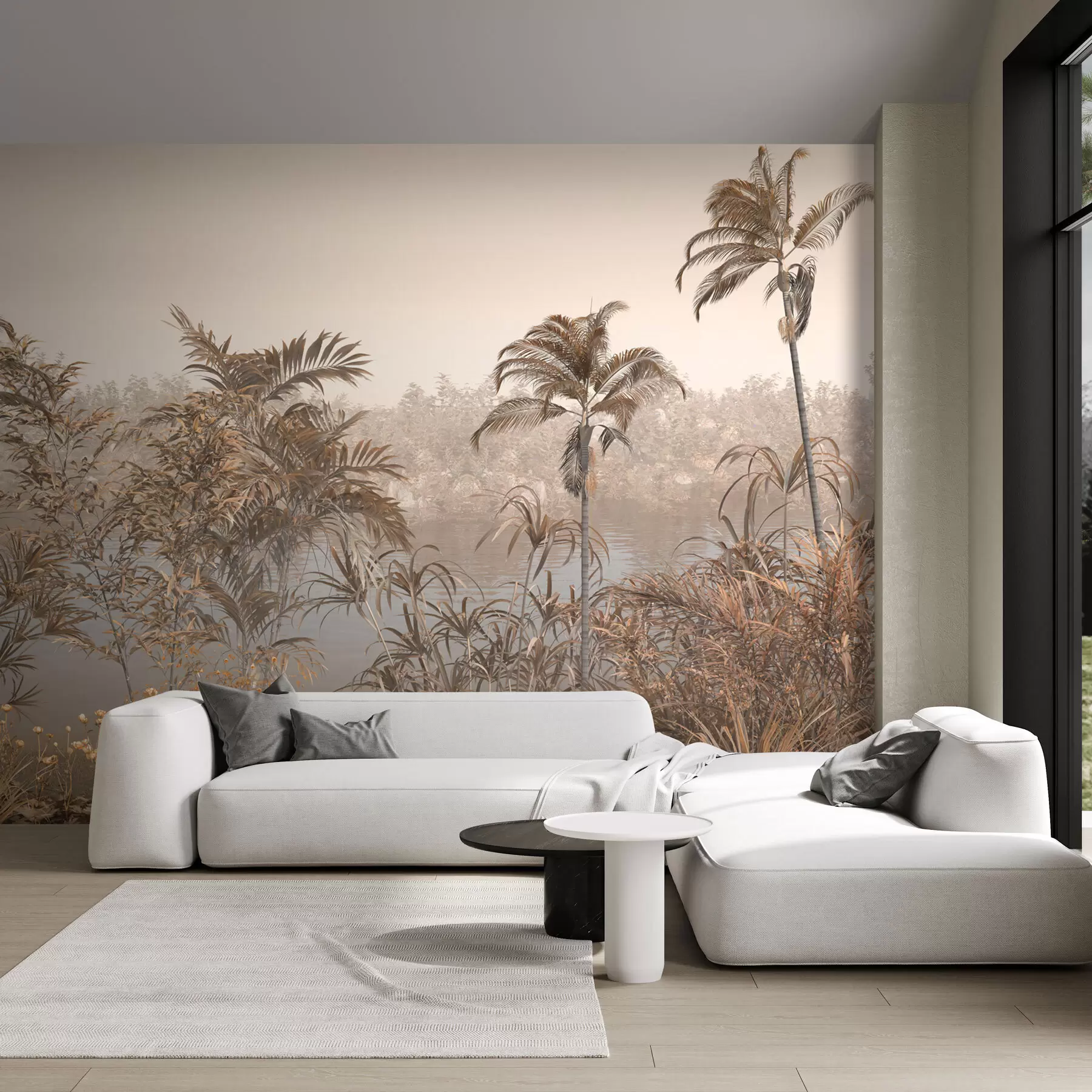 Papier peint Arbres et feuilles tropicaux u98929 buy France - Uwalls.fr Papier peint Arbres et feuilles tropicaux u98929