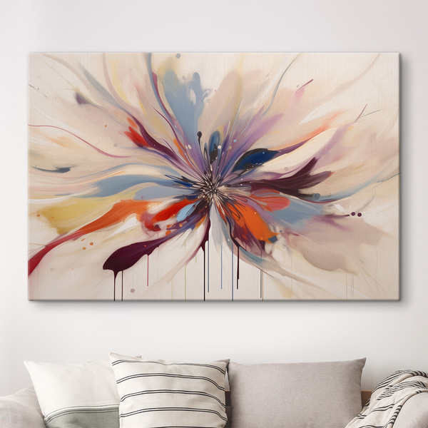 Tableaux Fleur abstraite, Tableaux fleurs et plantes, s36806 : Uwalls.fr