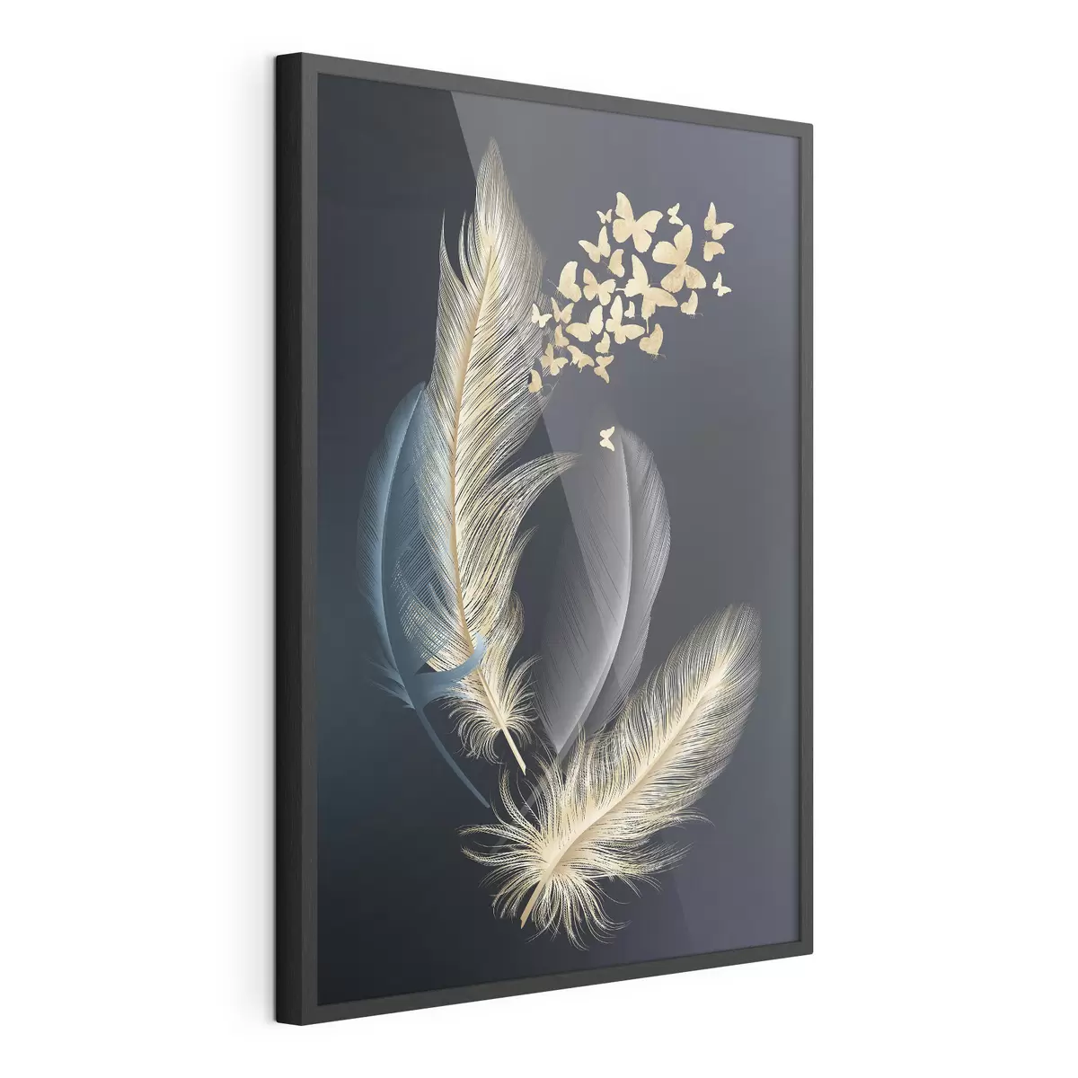 Poster Plumes et papillons f03899