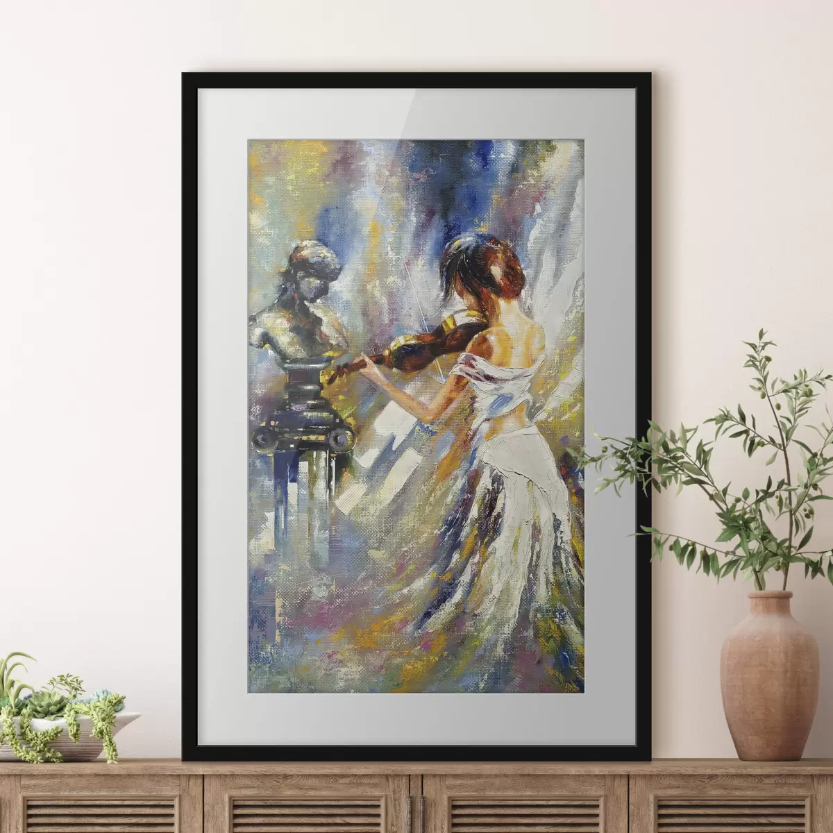 Poster Fiddler, peinture à l'huile f04222