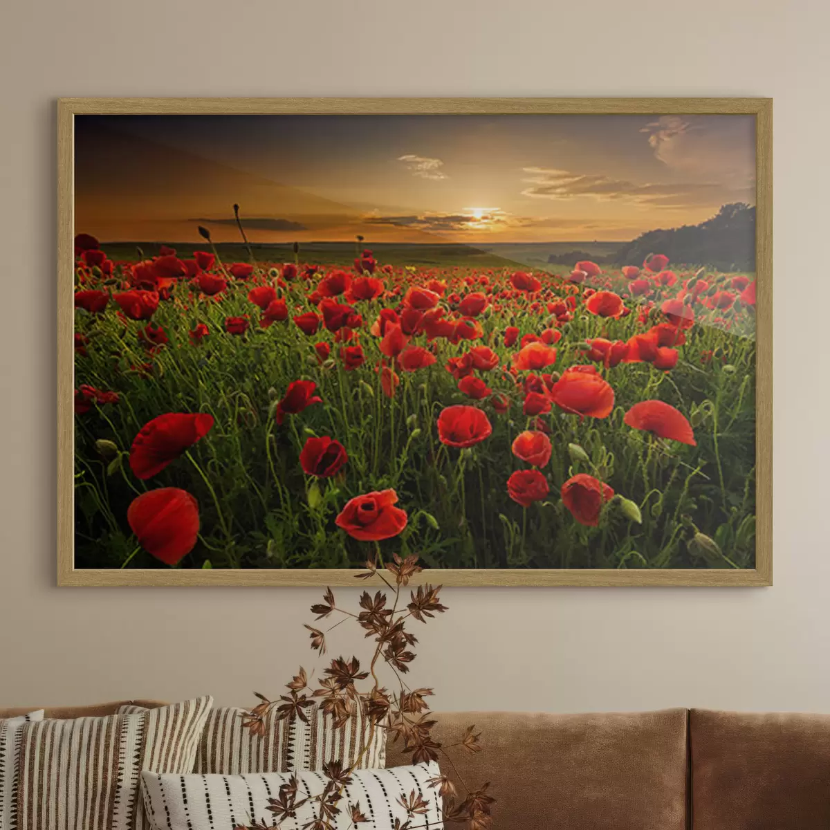 Poster Fleurs et étreinte f05477